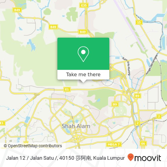 Jalan 12 / Jalan Satu /, 40150 莎阿南 map