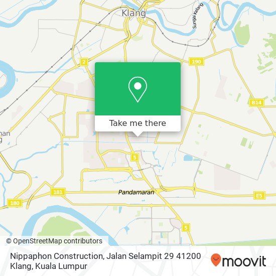 Nippaphon Construction, Jalan Selampit 29 41200 Klang map