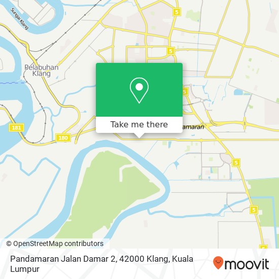 Peta Pandamaran Jalan Damar 2, 42000 Klang