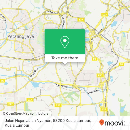 Jalan Hujan Jalan Nyaman, 58200 Kuala Lumpur map