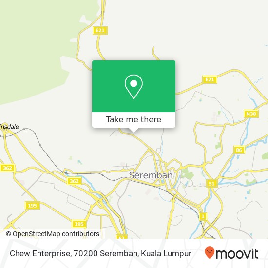 Chew Enterprise, 70200 Seremban map