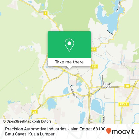 Precision Automotive Industries, Jalan Empat 68100 Batu Caves map