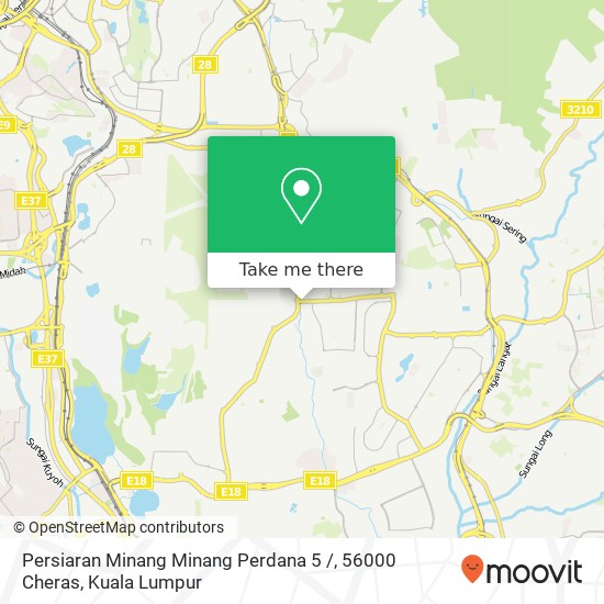 Peta Persiaran Minang Minang Perdana 5 /, 56000 Cheras