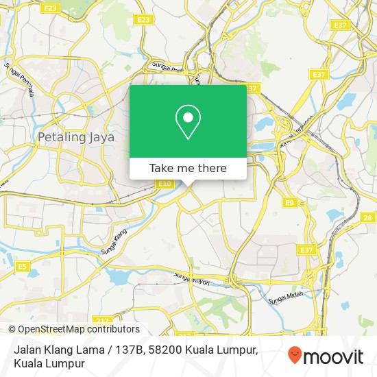 Jalan Klang Lama / 137B, 58200 Kuala Lumpur map