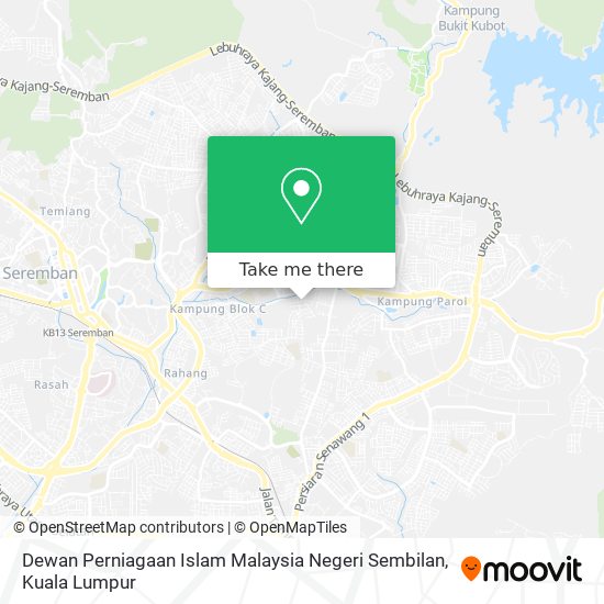 Dewan Perniagaan Islam Malaysia Negeri Sembilan map