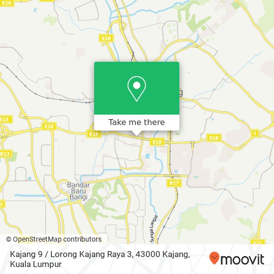 Kajang 9 / Lorong Kajang Raya 3, 43000 Kajang map