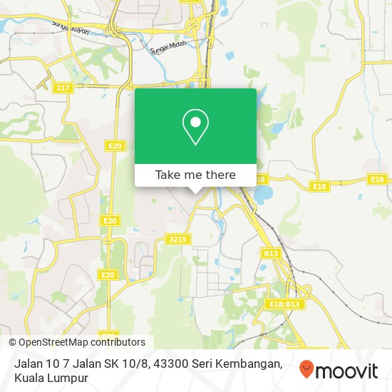 Jalan 10 7 Jalan SK 10 / 8, 43300 Seri Kembangan map