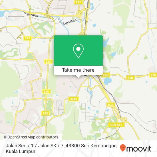 Jalan Seri / 1 / Jalan SK / 7, 43300 Seri Kembangan map