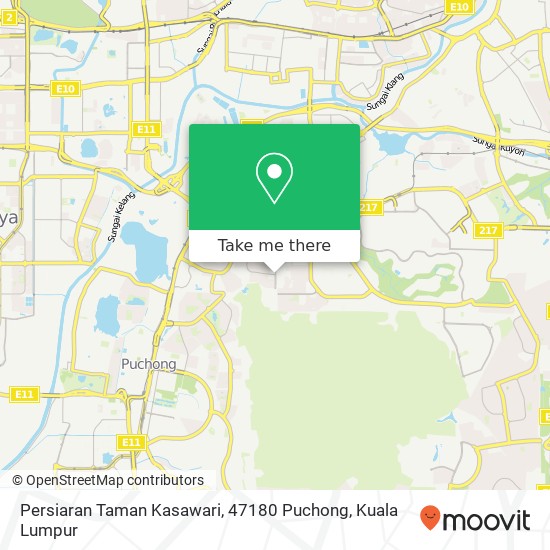 Persiaran Taman Kasawari, 47180 Puchong map