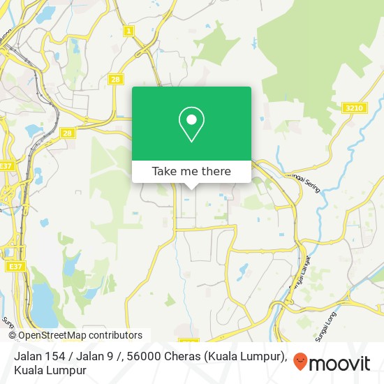 Peta Jalan 154 / Jalan 9 /, 56000 Cheras (Kuala Lumpur)