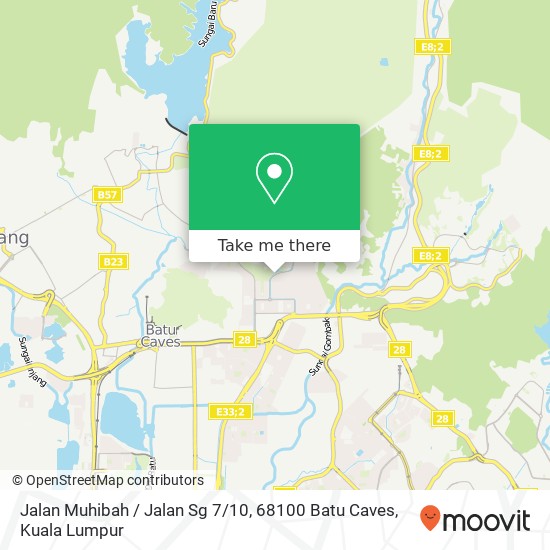 Peta Jalan Muhibah / Jalan Sg 7 / 10, 68100 Batu Caves