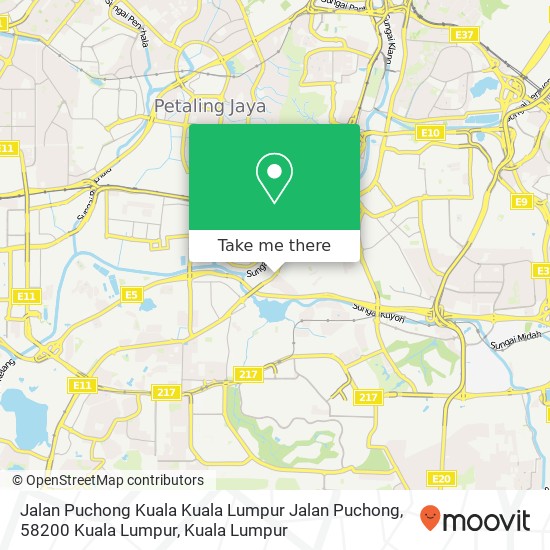 Peta Jalan Puchong Kuala Kuala Lumpur Jalan Puchong, 58200 Kuala Lumpur