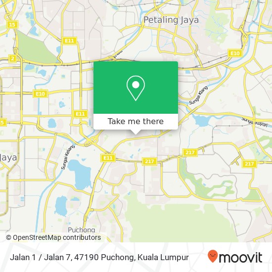 Jalan 1 / Jalan 7, 47190 Puchong map