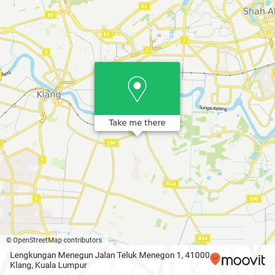 Lengkungan Menegun Jalan Teluk Menegon 1, 41000 Klang map
