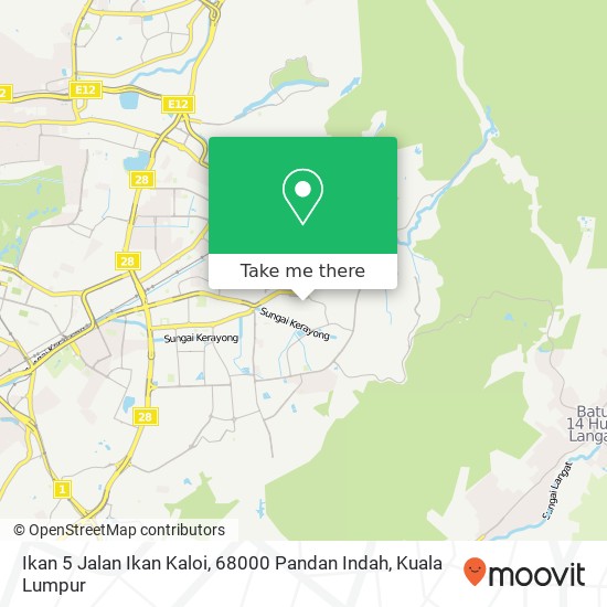 Ikan 5 Jalan Ikan Kaloi, 68000 Pandan Indah map