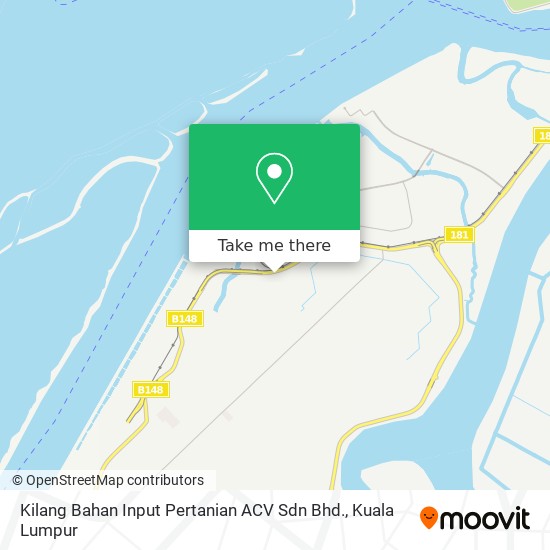 Peta Kilang Bahan Input Pertanian ACV Sdn Bhd.