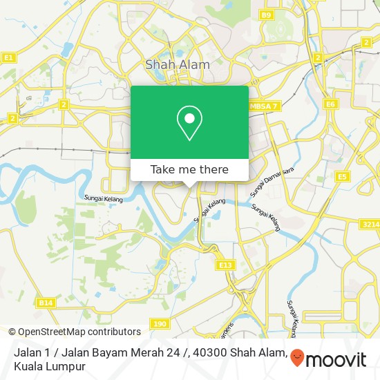 Jalan 1 / Jalan Bayam Merah 24 /, 40300 Shah Alam map