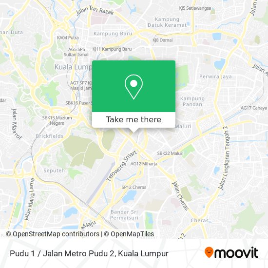 Peta Pudu 1 / Jalan Metro Pudu 2