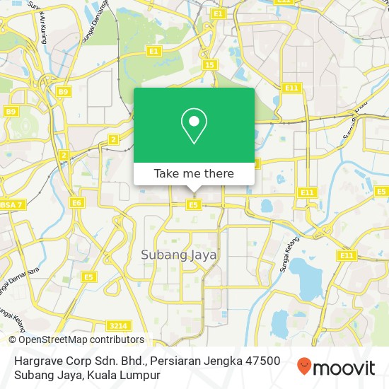 Hargrave Corp Sdn. Bhd., Persiaran Jengka 47500 Subang Jaya map