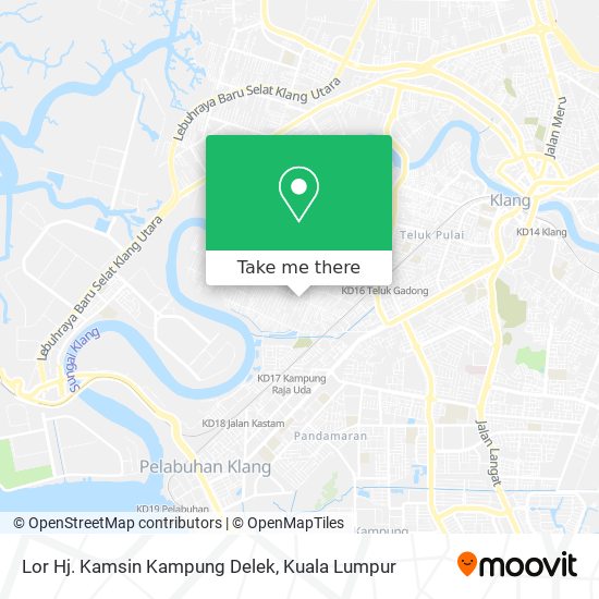 Lor Hj. Kamsin Kampung Delek map