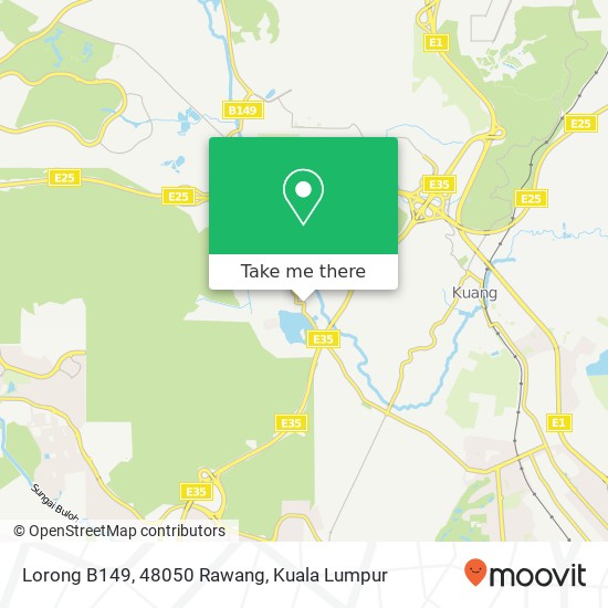 Peta Lorong B149, 48050 Rawang