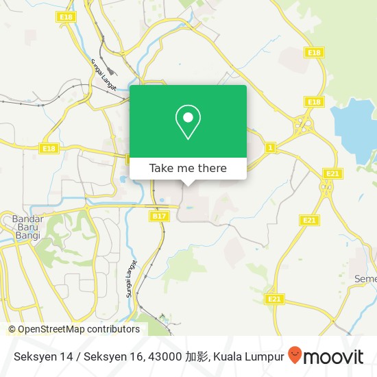 Seksyen 14 / Seksyen 16, 43000 加影 map