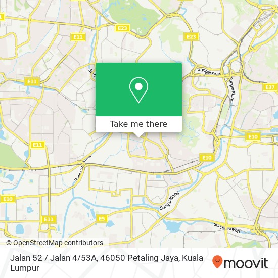 Peta Jalan 52 / Jalan 4 / 53A, 46050 Petaling Jaya