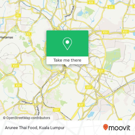 Arunee Thai Food map