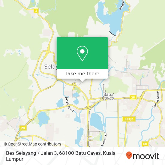 Peta Bes Selayang / Jalan 3, 68100 Batu Caves