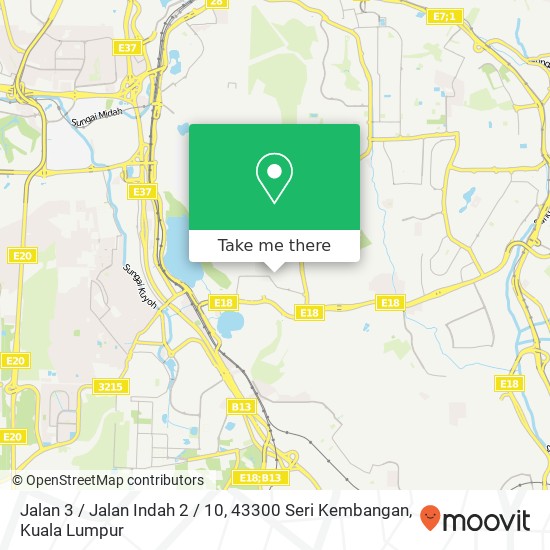 Jalan 3 / Jalan Indah 2 / 10, 43300 Seri Kembangan map