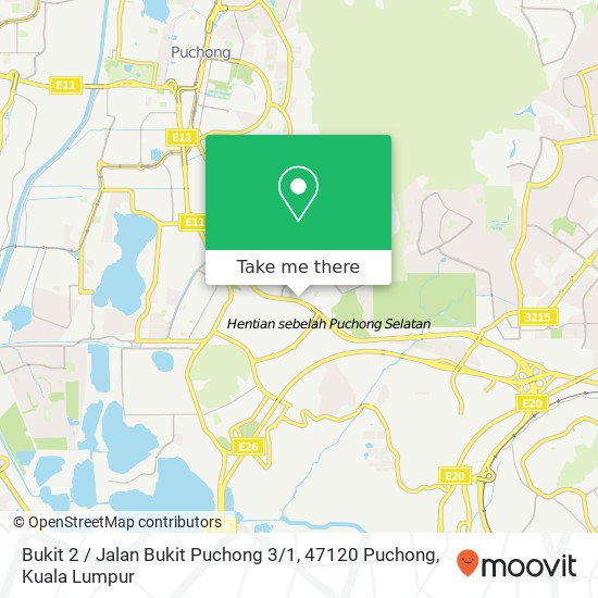 Peta Bukit 2 / Jalan Bukit Puchong 3 / 1, 47120 Puchong