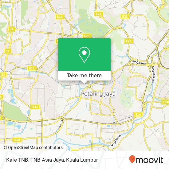 Kafe TNB, TNB Asia Jaya map