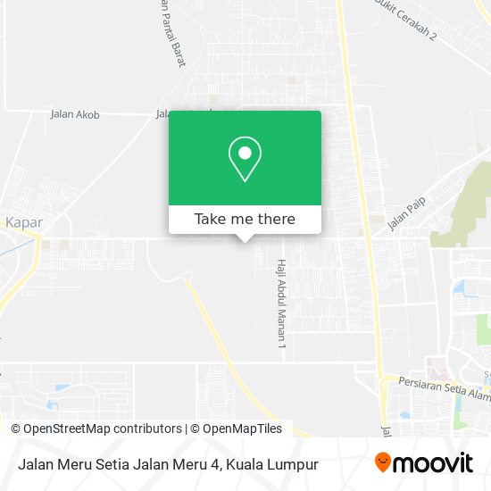 Jalan Meru Setia Jalan Meru 4 map