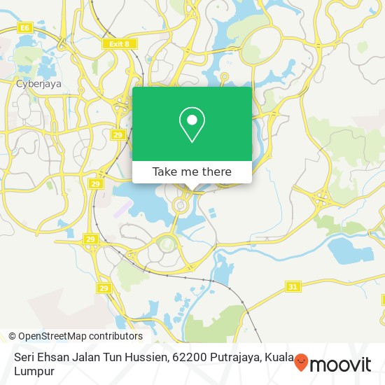 Seri Ehsan Jalan Tun Hussien, 62200 Putrajaya map