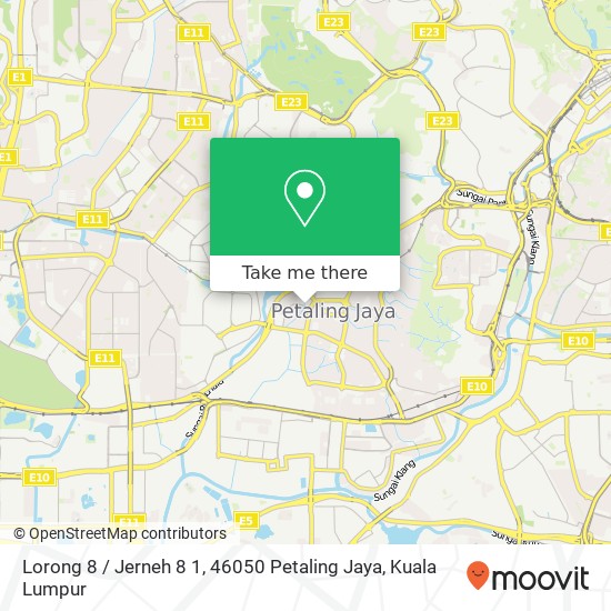 Peta Lorong 8 / Jerneh 8 1, 46050 Petaling Jaya