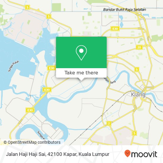 Peta Jalan Haji Haji Sai, 42100 Kapar