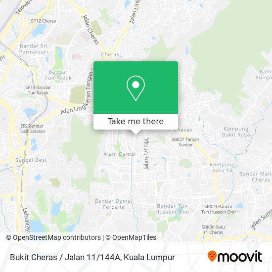 Bukit Cheras / Jalan 11/144A map