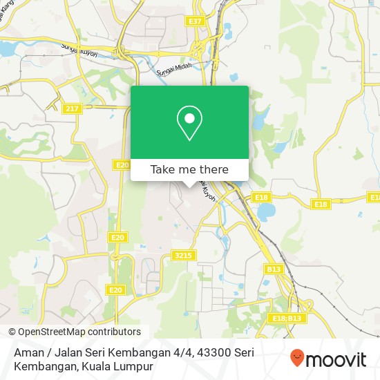 Aman / Jalan Seri Kembangan 4 / 4, 43300 Seri Kembangan map