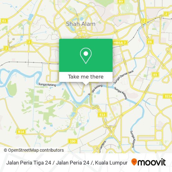 Peta Jalan Peria Tiga 24 / Jalan Peria 24 /