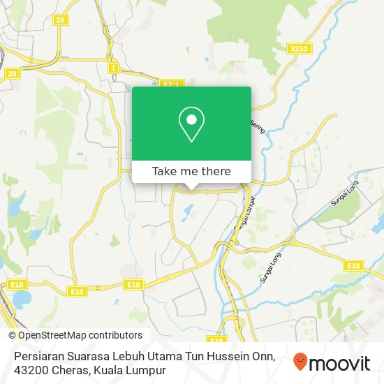 Persiaran Suarasa Lebuh Utama Tun Hussein Onn, 43200 Cheras map