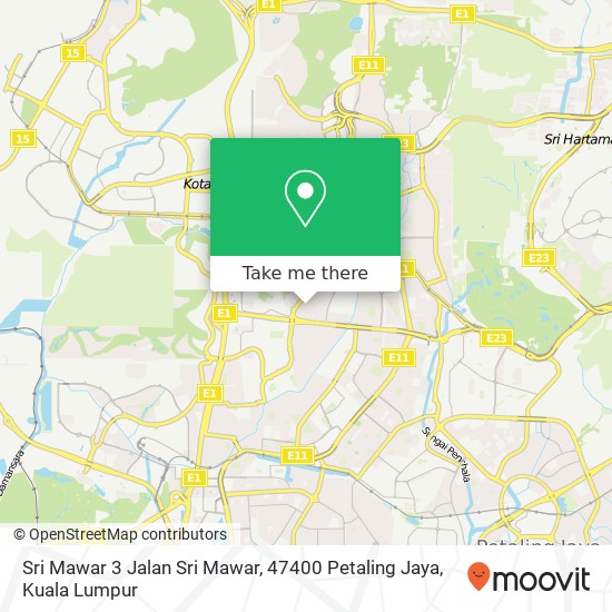 Sri Mawar 3 Jalan Sri Mawar, 47400 Petaling Jaya map