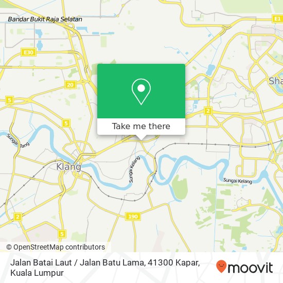 Jalan Batai Laut / Jalan Batu Lama, 41300 Kapar map