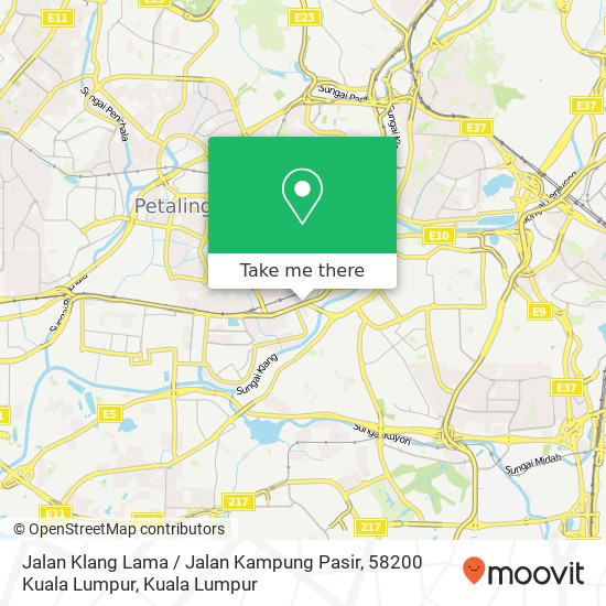 Peta Jalan Klang Lama / Jalan Kampung Pasir, 58200 Kuala Lumpur