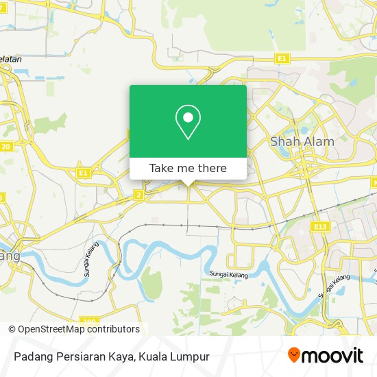 Padang Persiaran Kaya map