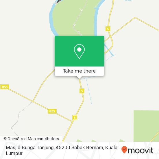 Masjid Bunga Tanjung, 45200 Sabak Bernam map