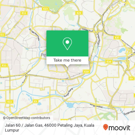 Jalan 60 / Jalan Gas, 46000 Petaling Jaya map