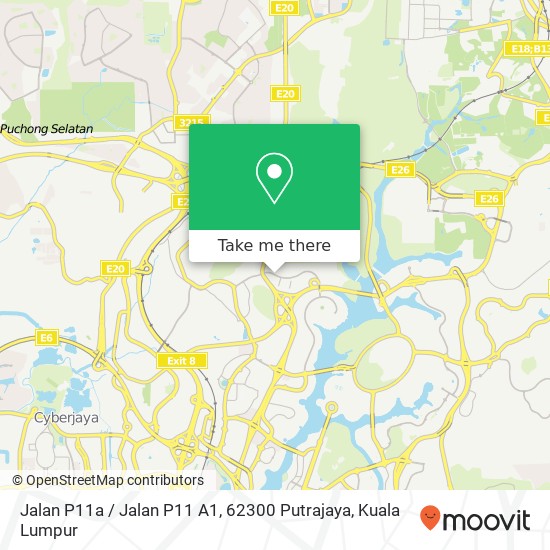 Peta Jalan P11a / Jalan P11 A1, 62300 Putrajaya