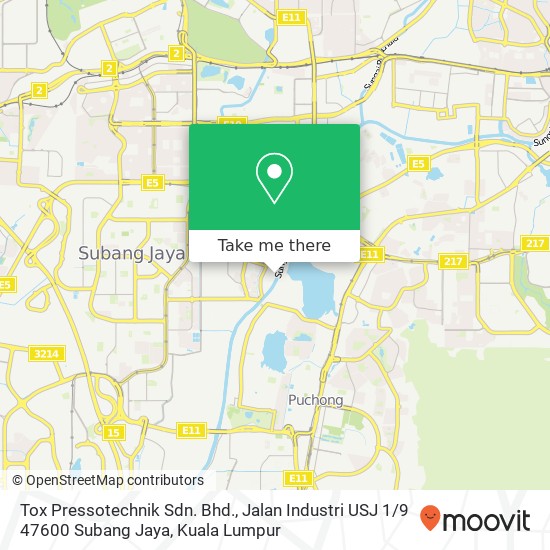 Tox Pressotechnik Sdn. Bhd., Jalan Industri USJ 1 / 9 47600 Subang Jaya map