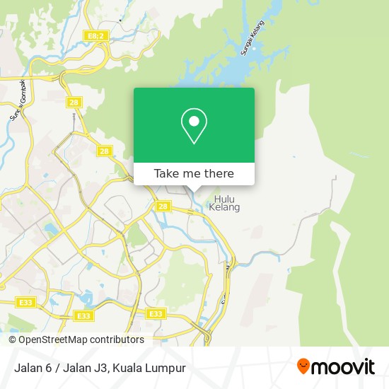 Jalan 6 / Jalan J3 map