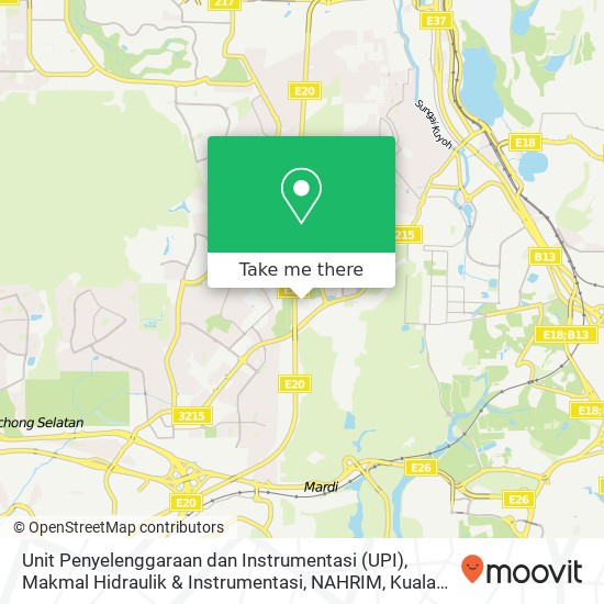 Unit Penyelenggaraan dan Instrumentasi (UPI), Makmal Hidraulik & Instrumentasi, NAHRIM map